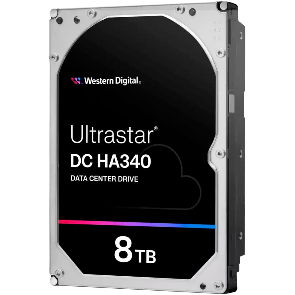 Жорсткий диск для сервера WD HDD Server Ultrastar DC HA340 8TB 512e SE, 3.5, 256MB, 7200 RPM, SATA, (WUS721208BLE6L4)