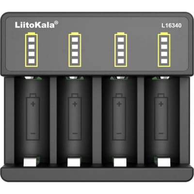 Зарядний пристрій для акумуляторів Liitokala 4 Slots, Li-ion, 16340, CR123A (Lii-L16340)