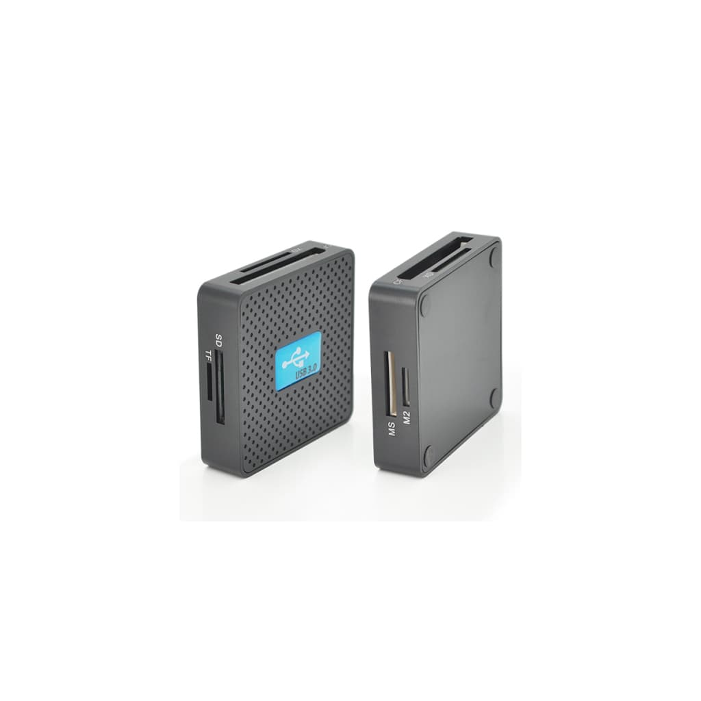 Зчитувач флеш-карт Voltronic USB 3.0 to SD/MMC/MS/TF/M2 black (HDH-939B/08624)