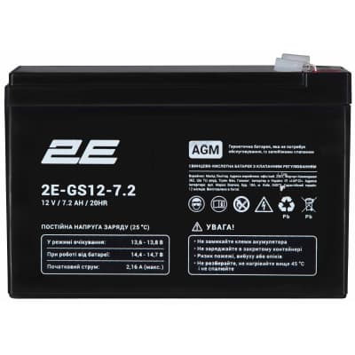 Батарея до ДБЖ 2E 2E-GS12-7.2 12V 7.2Ah (2E-GS12-7.2)