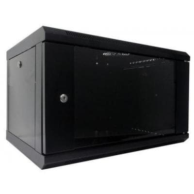 Шафа настінна Hypernet 6U 19" 600x600 (WMNC66-6U-FLAT-BLACK)