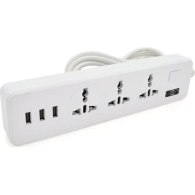 Мережевий фільтр живлення Voltronic TВ-Т13, 3роз, 3*USB White (ТВ-Т13-White)