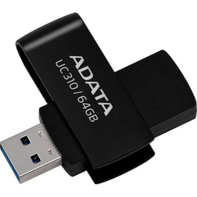 USB флеш накопичувач ADATA 64GB UC310 Black USB 3.0 (UC310-64G-RBK)