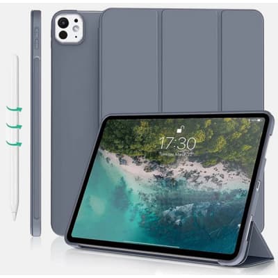 Чохол до планшета BeCover Tri Fold Soft TPU Silicone Apple iPad Pro 13" M4 2024 Purple (711754)