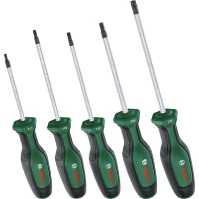 Набір викруток Bosch Torx 5шт, T10, 15, 20, 25, 30. (1.600.A02.BX6)