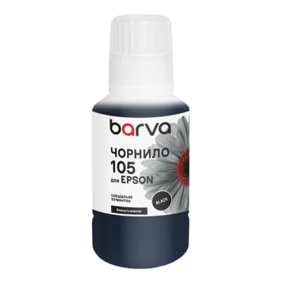 Чорнило Barva Epson 105 140 мл, Black, OneKey, pigmented (E105-786e)