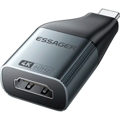 Перехідник HDMI F to USB-C M 4K60Hz Essager (EZJHD60-MJ0G-P)