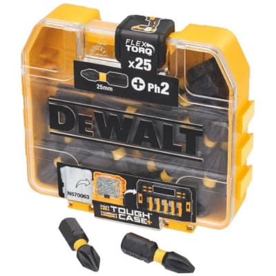 Набір біт DeWALT EXTREME FLEXTORQ, Ph2, L = 25 мм, 25 шт, кейс (DT70555T)