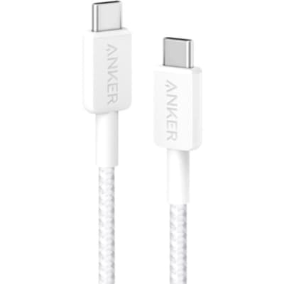 Дата кабель USB-C to USB-C 1.8m 322 White Anker (A81F6H21)