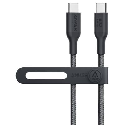 Дата кабель USB-C to USB-C 0.9m 140W bio-nylon 544 black Anker (A80F5H11)