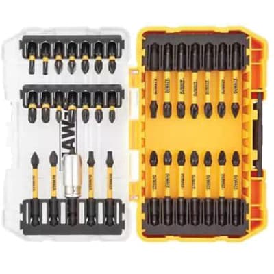 Набір біт DeWALT EXTREME FLEXTORQ, Phillips, Pozidriv, Torx, Pz2, L = 25, 57 мм, 34 шт, кейс (DT70746T)