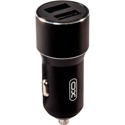Зарядний пристрій XO CC30 Metal Car Charger Black (XO-CC30-BK)
