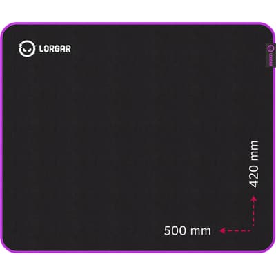 Килимок для мишки Lorgar Main 315 Black/Purple (LRG-GMP315)