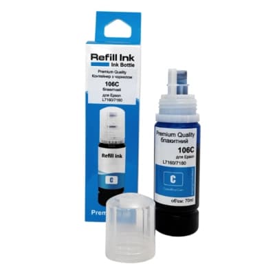Чорнило Premium Quality Epson 106 70мл Cyan C13T00R240 (70264891)