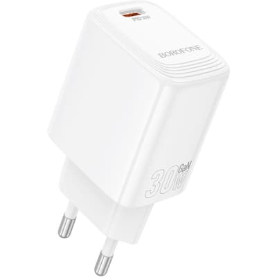 Зарядний пристрій BOROFONE BN28 Fuente USB-C PD30W White (6941991120299)