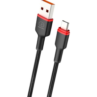 Дата кабель USB 2.0 AM to USB-C 1.0m 2.4A X203 black WUW (6972573336203)