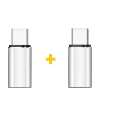 Перехідник Lightning F to USB-C M 2PCS silver XoKo (XK-AC025-SL2)