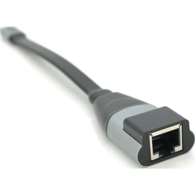 Перехідник USB-C to RJ45 0.18m 1000Mbps black Voltronic (YT-Type-C(M)/RJ-45(F)/27032)