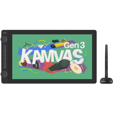 Графічний планшет Huion Kamvas 16 Gen3 Black + рукавичка (GS1563)