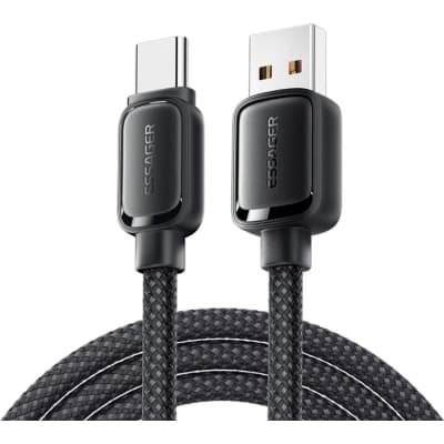 Дата кабель USB 2.0 AM to USB-C 1.0m 7A black Essager (EXCT-TD01-P)