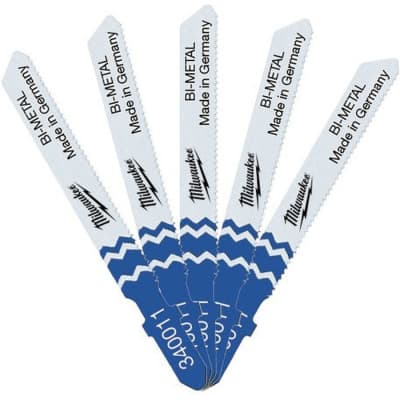 Полотно Milwaukee для електролобзика T118AF Bi-Metal 55мм/ крок зуба 1,2, 5шт (4932340011)