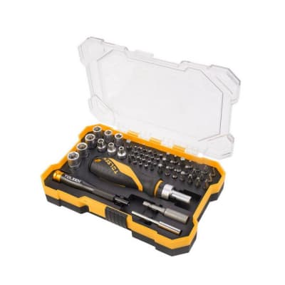 Набір інструментів Tolsen з головками і тримачем 55 предм. (20187)