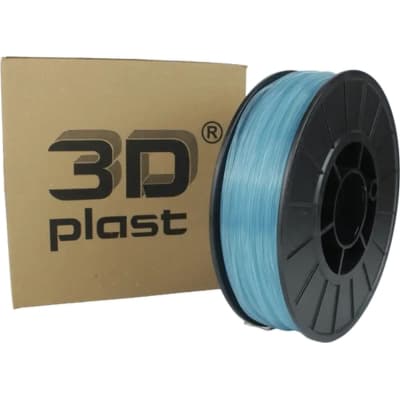 Пластик для 3D-принтера 3Dplast PETG 1.75мм, 0.85кг, transparent blue (3DPTG17508CBL)