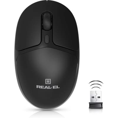 Мишка REAL-EL RM-335W Wireless Black (EL123200055)