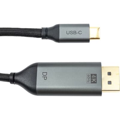 Кабель мультимедійний USB-C to DisplayPort M 1.8m V1.2 4K Cabletime (CA913305)