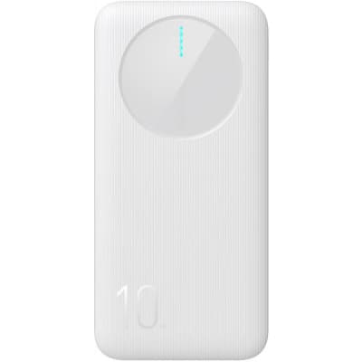 Батарея універсальна JOYROOM 10000mAh 12W QC, 2xUSB-A, USB-C In/Out White (JR-PBF12)