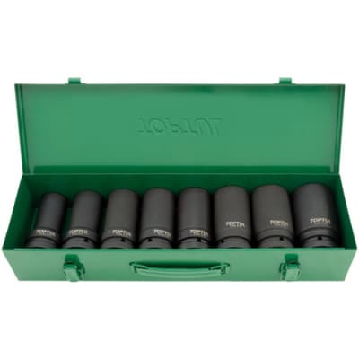 Набір торцевих головок Toptul торцевих ударних довгих 1" 24-41мм 8шт. (GDAD0804)