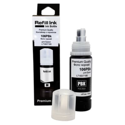 Чорнило Premium Quality Epson 106 70мл Photo Black C13T00R140 (70264893)