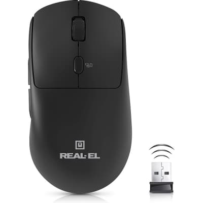 Мишка REAL-EL RM-355W Wireless Black (EL123200054)
