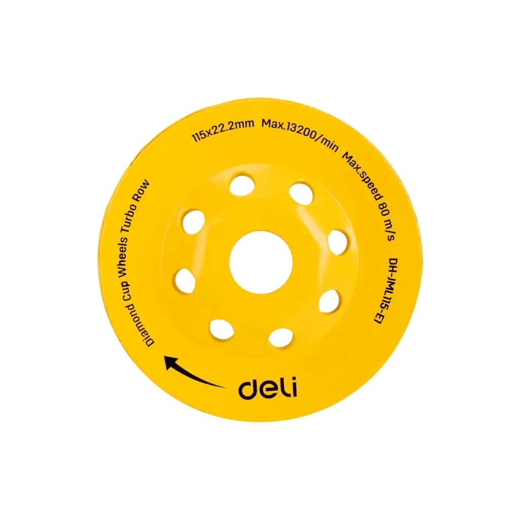 Чашка шліфувальна Deli алмазна 115 x 22,2 (20) мм (EDH-JML115-E1)