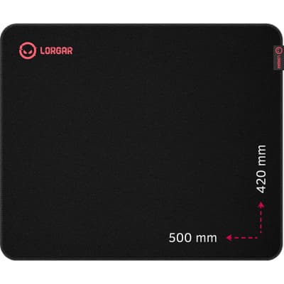 Килимок для мишки Lorgar Main 325 Black/Red (LRG-GMP325)
