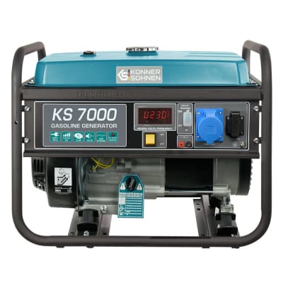 Генератор Konner&Sohnen KS 7000, 230V, 5.5kW, 12/8.3А, ручний запуск (KS7000)