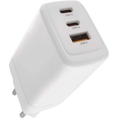 Зарядний пристрій EMOS V05G65 1xUSB-A + 2xUSB-C PD65W GaN (V05G65)
