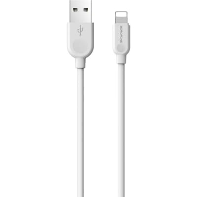 Дата кабель USB 2.0 AM to Lightning 1.0m 2.4A white BOROFONE (6957531089971)