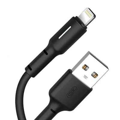 Дата кабель USB 2.0 AM to Lightning 1.0m 3A black XO (NB112-i-BK)