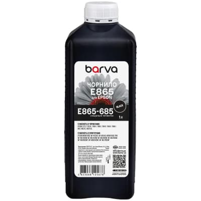 Чорнило Barva Epson T8651/T9651 1L BK, pigment (E865-685)
