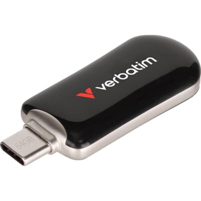 USB флеш накопичувач Verbatim 128GB Plectra Black USB-C (30225)