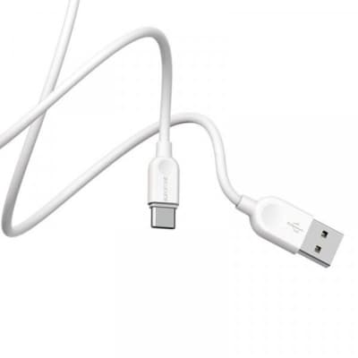 Дата кабель USB 2.0 AM to USB-C 2.0m 2.4A white BOROFONE (6957531090021)