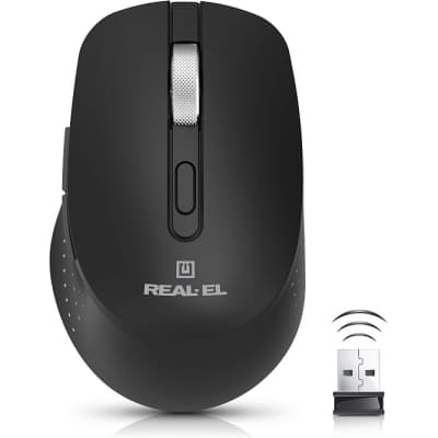 Мишка REAL-EL RM-380W Wireless Black (EL123200057)