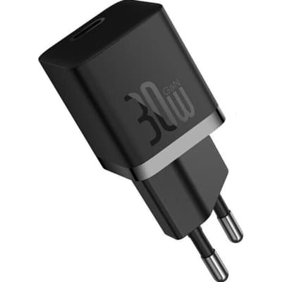 Зарядний пристрій Baseus GaN5 Fast Charger USB-C 30W black (CCGN070401)