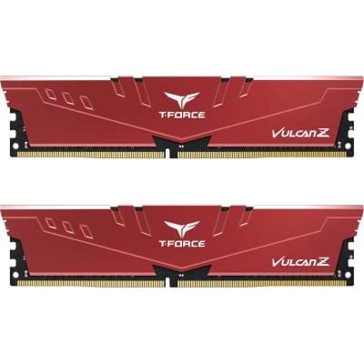 Модуль пам'яті для комп'ютера DDR4 16GB (2x8GB) 2666 MHz T-Force Vulcan Z Red Team (TLZRD416G2666C18H01)