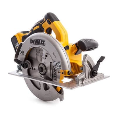 Дискова пила DeWALT 18В XR Li-Ion, диск 184х16 мм, 3.6 кг, 2x5Ah, кейс TSTAK (DCS570P2)