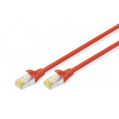 Патч-корд 0.5м, CAT 6a S-FTP, AWG 26/7, Cu, LSZH, red Digitus (DK-1644-A-005/R)