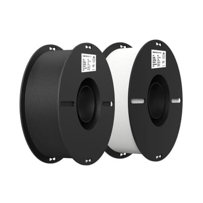 Пластик для 3D-принтера Creality PLA 2x1кг, 1.75мм, white+black (3301010337)