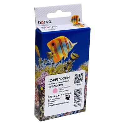 Картридж Barva Canon PFI-300PM 4198C001 530с photo magenta (IC-PFI300PM)