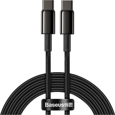 Дата кабель USB-C to USB-C 2.0m 100W black Baseus (CATWJ-A01)